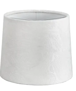 LAMPSKÄRM Sammet 16/14cm Vit