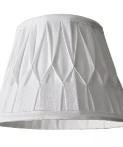 LAMPSKÄRM Veckad Klotfäste Vit 20cm