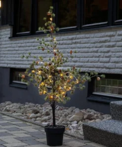 LARIX Dekorationsträd Batteri 117cm Grön IP44
