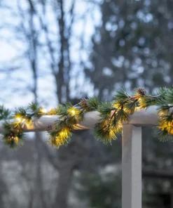 LARIX Girland Batteri 140cm 20LED Grön