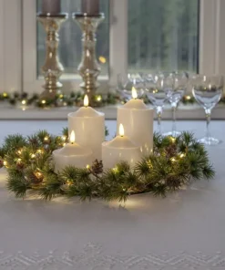 LARIX Girland Batteri 140cm 20LED Grön