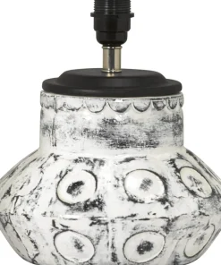 LARRY Lampfot 28cm Vit