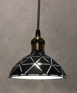 LASERSKUREN Fönsterlampa 15cm Svart/Vit
