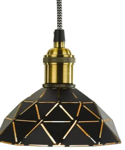 LASERSKUREN Fönsterlampa 15cm Svart/Guld