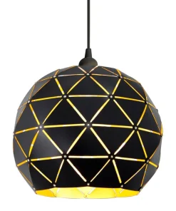 LATTICE Taklampa Rund 30cm Svart