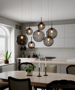 Laura Taklampa 7:a 86cm Svart/Rökgrå