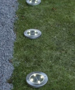 LAWNLIGHT 3-PACK Solcellsljus 2cm Silver IP44
