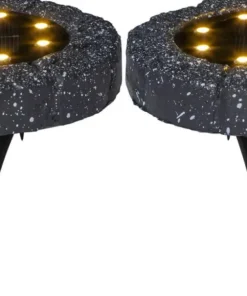 LAWNLIGHT Solcells-spotlight 2-Pack 11cm Grå