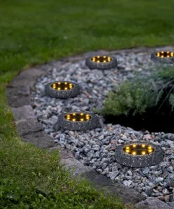 LAWNLIGHT Solcells-spotlight 2-Pack 11cm Grå