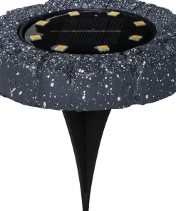 LAWNLIGHT Solcells-spotlight 2-Pack 11cm Grå