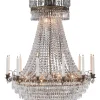 LÄCKÖ Kristallkrona 18L 125cm Antik/Brilliant