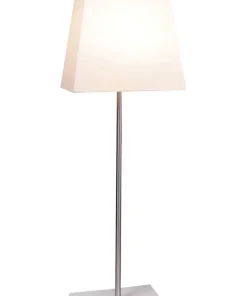 LEO Stjärna & Skärm på fot 43cm Vit