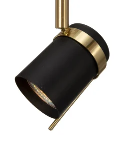 LIBRA Golvlampa 155cm Svart/Borstad mässing