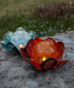 LILLY Solcellsdekoration 24cm Amber