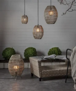 LINDE Golvlampskärm Utomhus 46cm Beige IP44
