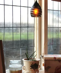 LINJÄR Fönsterlampa 9cm Svart