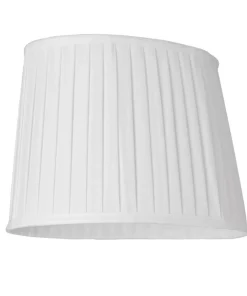 LINNE PLISSERAD Lampskärm 260/320mm Oval Vit