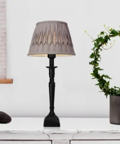 LINNE VECKAD Lampskärm 16/25cm Grå