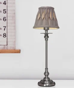 LINNE VECKAD Lampskärm 8/14cm Grå