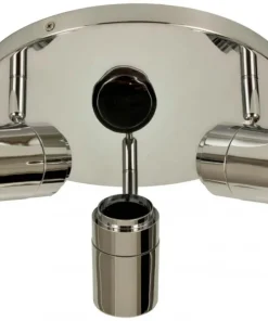 LIVORNO Takspot Rund 3L 25cm Krom IP44