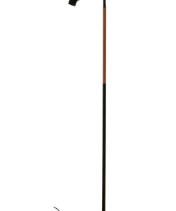 LJUSDAL Golvlampa 1L 140cm Svart/Valnöt
