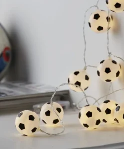 LJUSSLINGA FUNLIGHT Batterislinga Fotboll 135cm Vit