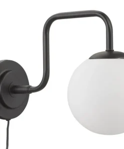 LONDON Vägglampa 21cm Svart