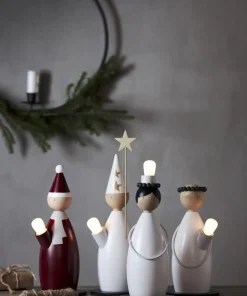 LUCIA CLASSIC Ljusstake 1L 28cm Röd