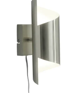 LUCILE Vägglampa 27cm Stål/Vit