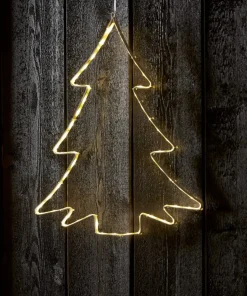 LUMIWALL Siluett Gran 45cm 60LED IP44