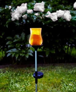 LYON Solcells-Dekoration 52cm Amber