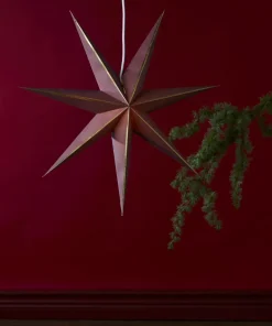 LYSA Pappersstjärna 63cm Röd