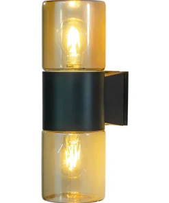 LYSEKIL Vägglampa Ute 34cm Svart IP44