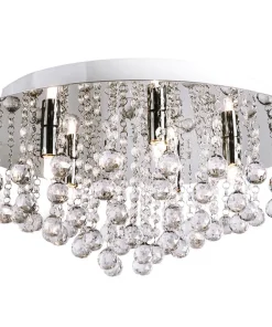 MADELENE Plafond 50cm Krom