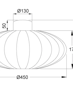 MAMSELL Plafond 45cm Vit