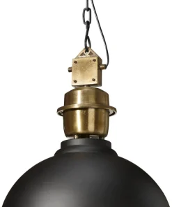 MANCHESTER Taklampa 52cm Svart/Mässing