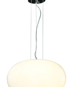 MANET Taklampa 37cm Vit/Krom