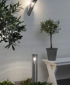 MARBELLA Vägglykta Solcell Sensor 29cm Rostfritt Stål