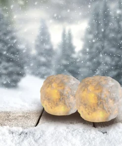 MARBLE Bordsljus Winter Äkta Marmor 10x10cm Vit