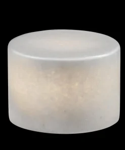 MARBLE L Bordsljus Äkta Marmor 8x6cm Vit