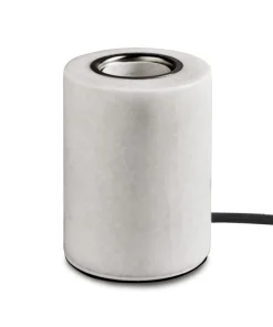 MARBLE Lampfot E27 10,5cm Mattvit