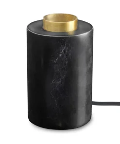 MARBLE Lampfot E27 14cm Svart