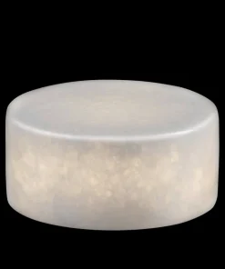 MARBLE S Bordsljus Äkta Marmor 8x4cm Vit