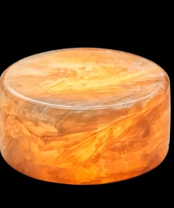 MARBLE S Bordsljus Äkta Marmor 8x4cm Amber