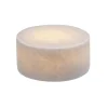 MARBLE Silkesmatt Bordsljus Äkta Marmor 8x4cm Vit