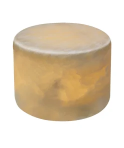 MARBLE Silkesmatt Bordsljus Äkta Marmor 8x6cm Amber