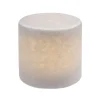 MARBLE Silkesmatt Bordsljus Äkta Marmor 8x8cm Vit