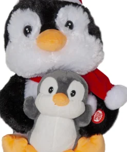 MERRY PAL Inomhusdekoration Pingviner Batteri 25cm Svart