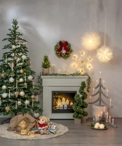 MERRY PAL Inomhusdekoration Julbjörn Batteri 28cm Beige