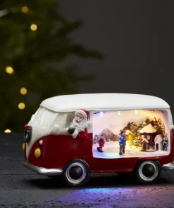 MERRYVILLE Panorama Folkbuss 21cm Röd